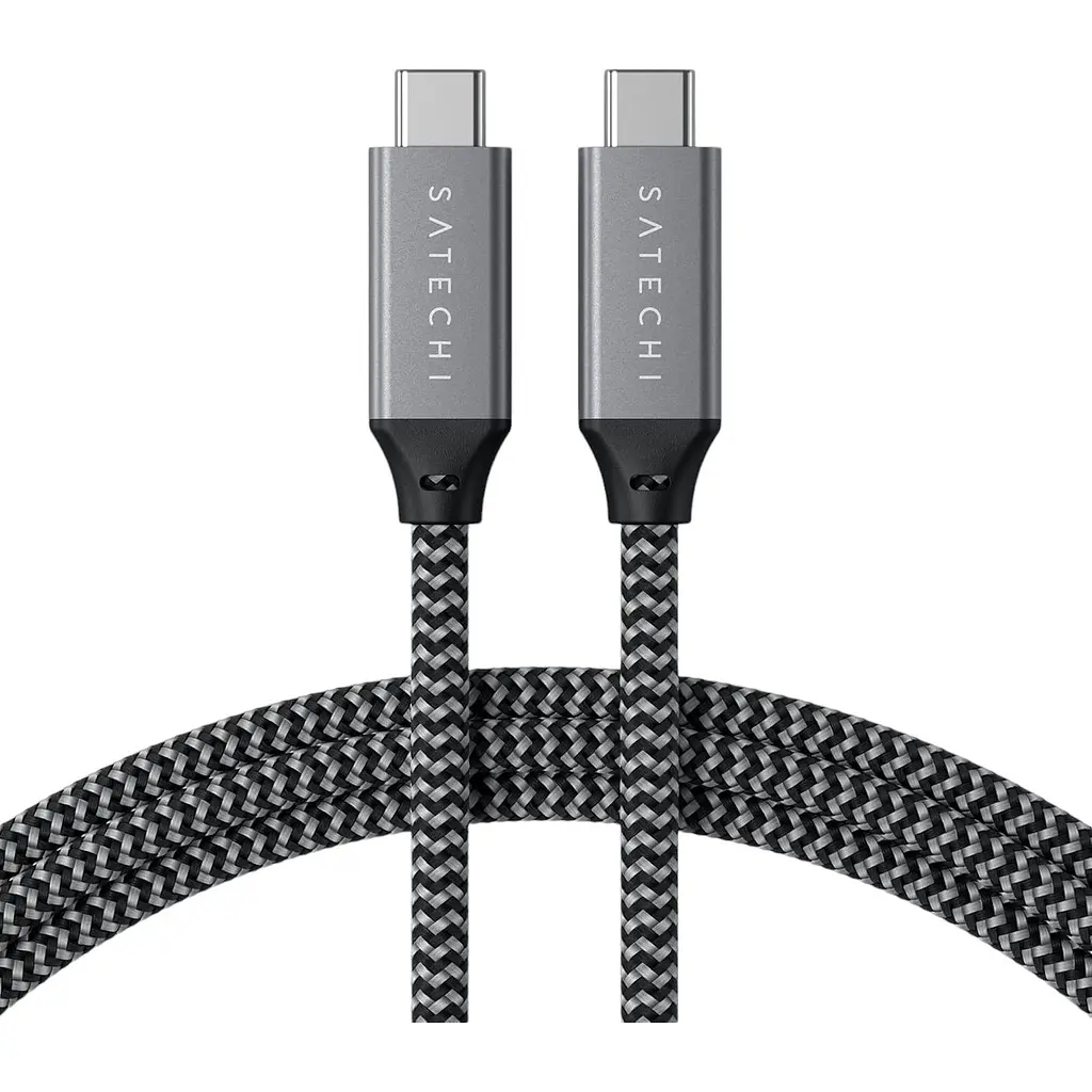 Кабель Satechi USB4 C to C Cable 100W Space Gray 0.8 м (ST-U4C80M) - фото 3