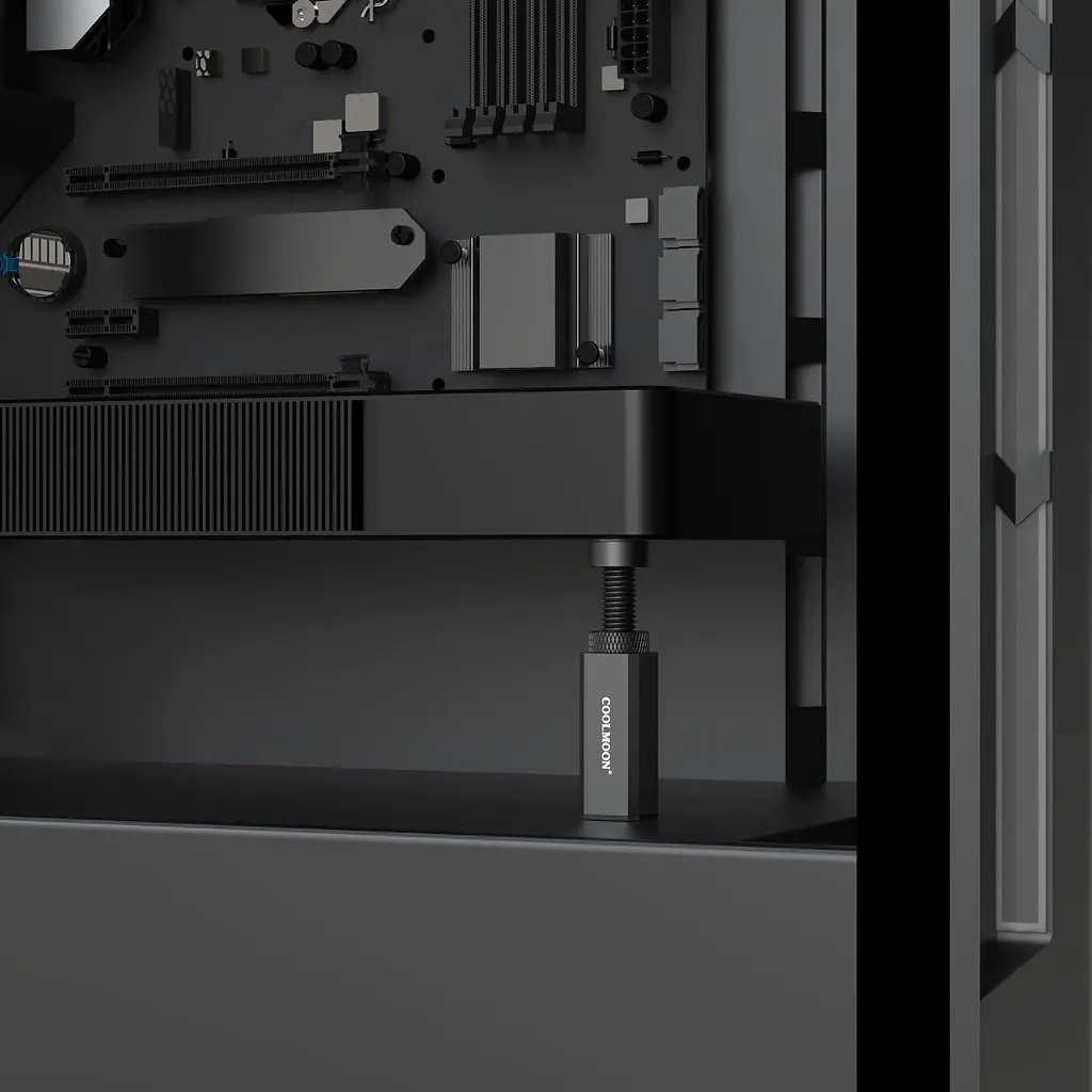 Підставка для відеокарти Coolmoon GH80 BLACK 80мм (GH80 BLACK) - фото 3