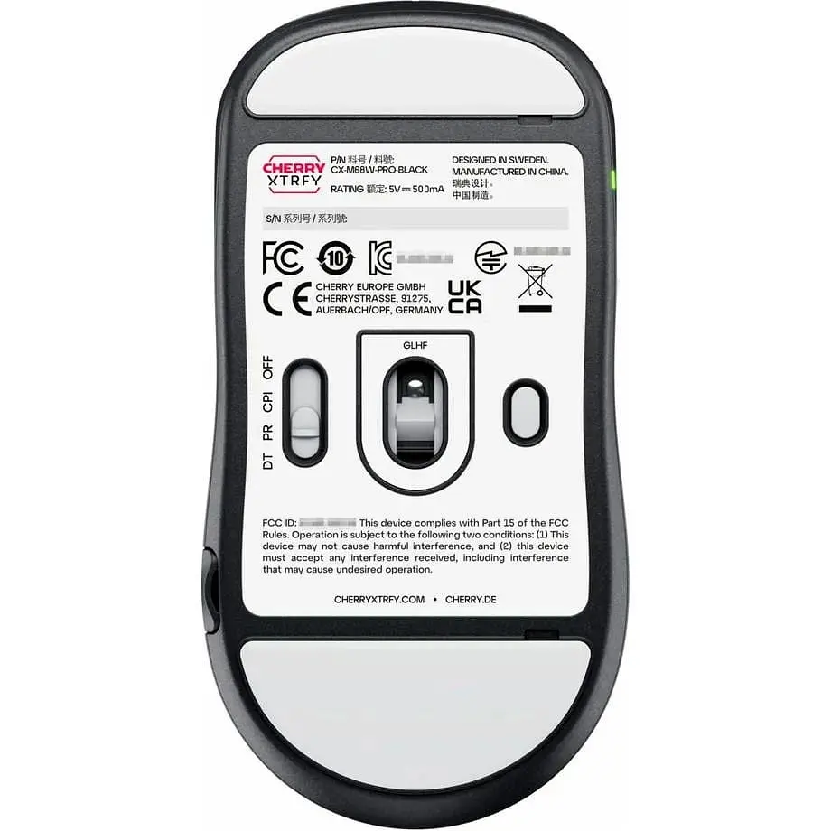 Миша Cherry Xtrfy M68 PRO Wireless Black [CX-M68W-PRO-BLACK] [128218] - фото 7