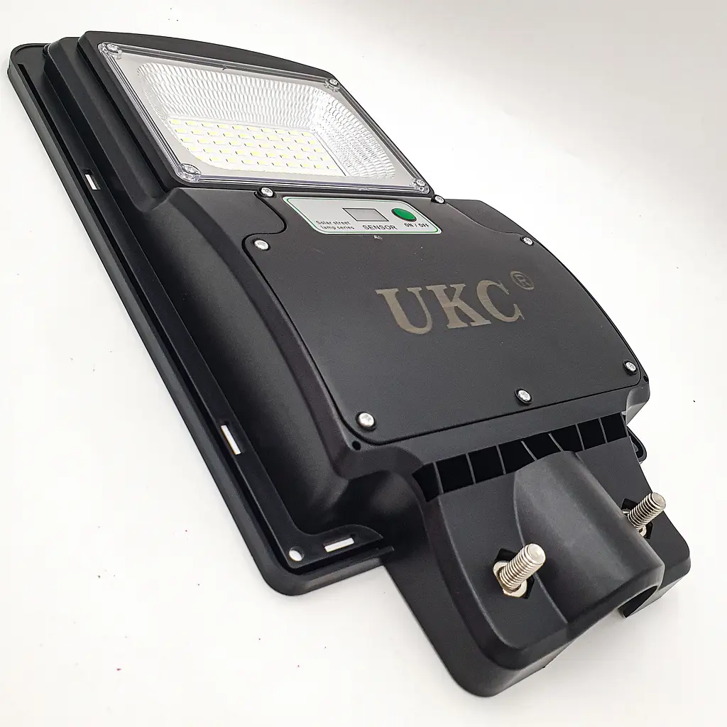 Ліхтар вуличний акумуляторний світильник 10000mAh з пультом на сонячній батареї LED Solar Street Light 125W UKC 7778 - фото 3