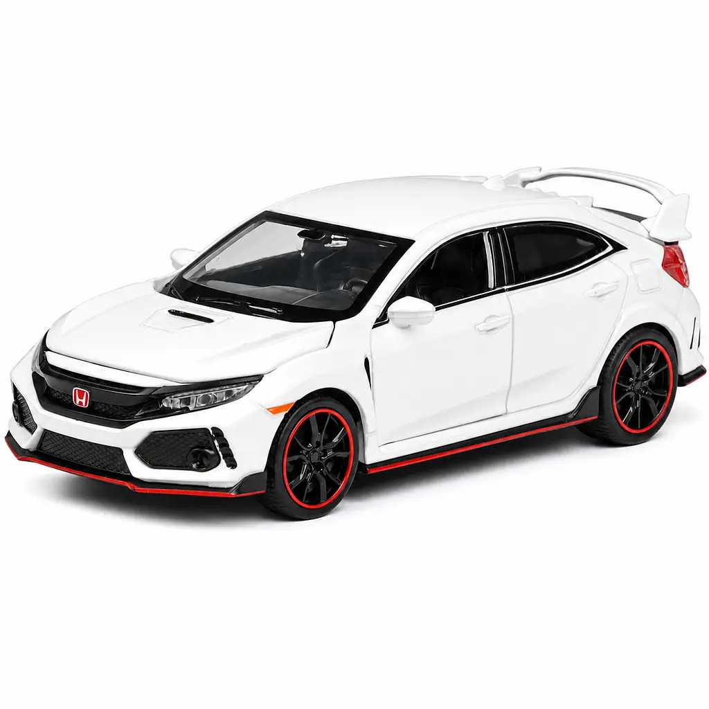 Колекційна металева модель автомобіля АвтоЕксперт Honda Civic Type R з інерцією, світлом та звуком 1:32 - фото 7