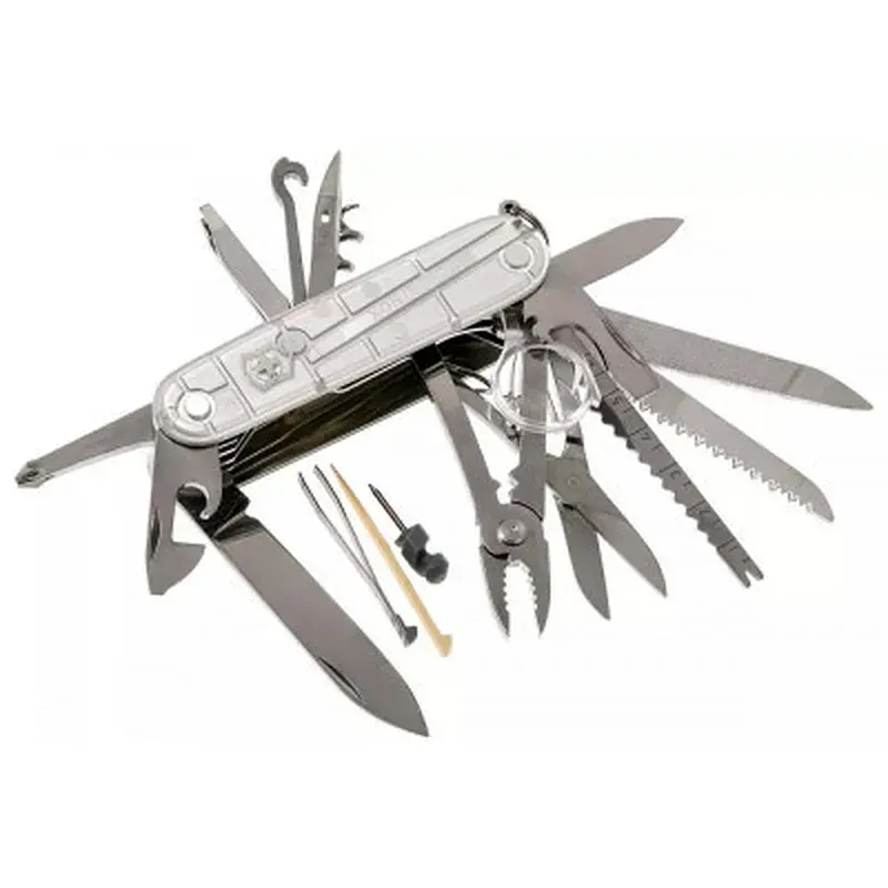 Ніж Victorinox Swisschamp Transparent Silver (1.6794.T7) - фото 5