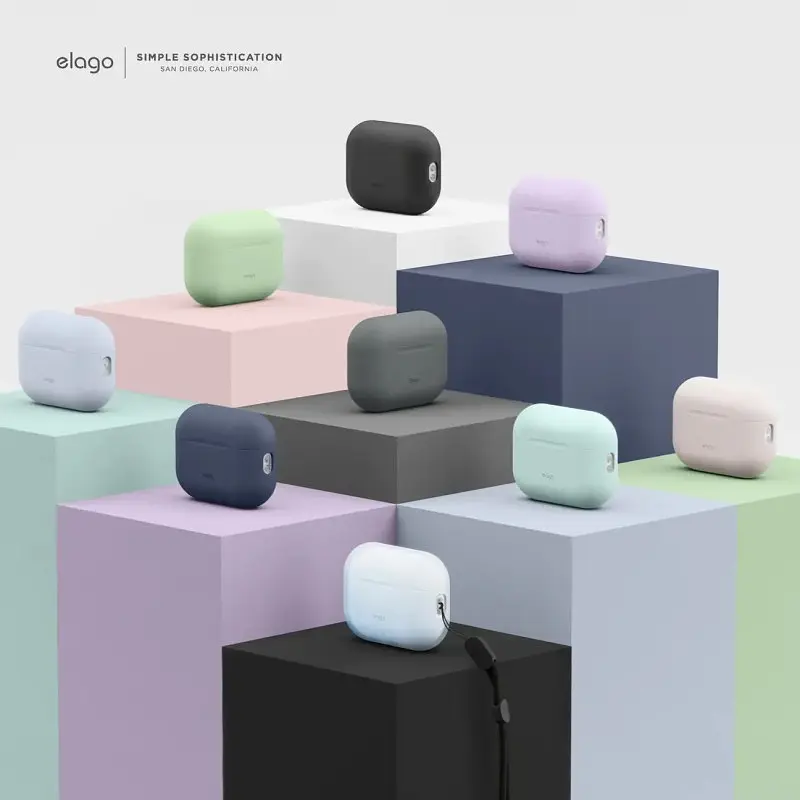Чохол Elago Silicone Basic Case with Nylon Lanyard Pastel Green для AirPods Pro 2nd Gen зелений (EAPP2SC-BA+ROSTR-PGR) - фото 8