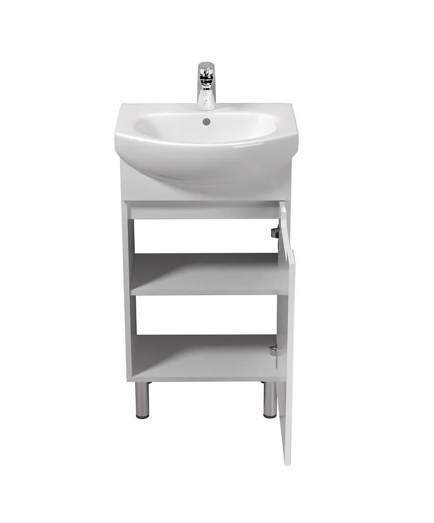Тумба Мойдодир Tetris White 50 з умивальником Runa 50 Білий - фото 5