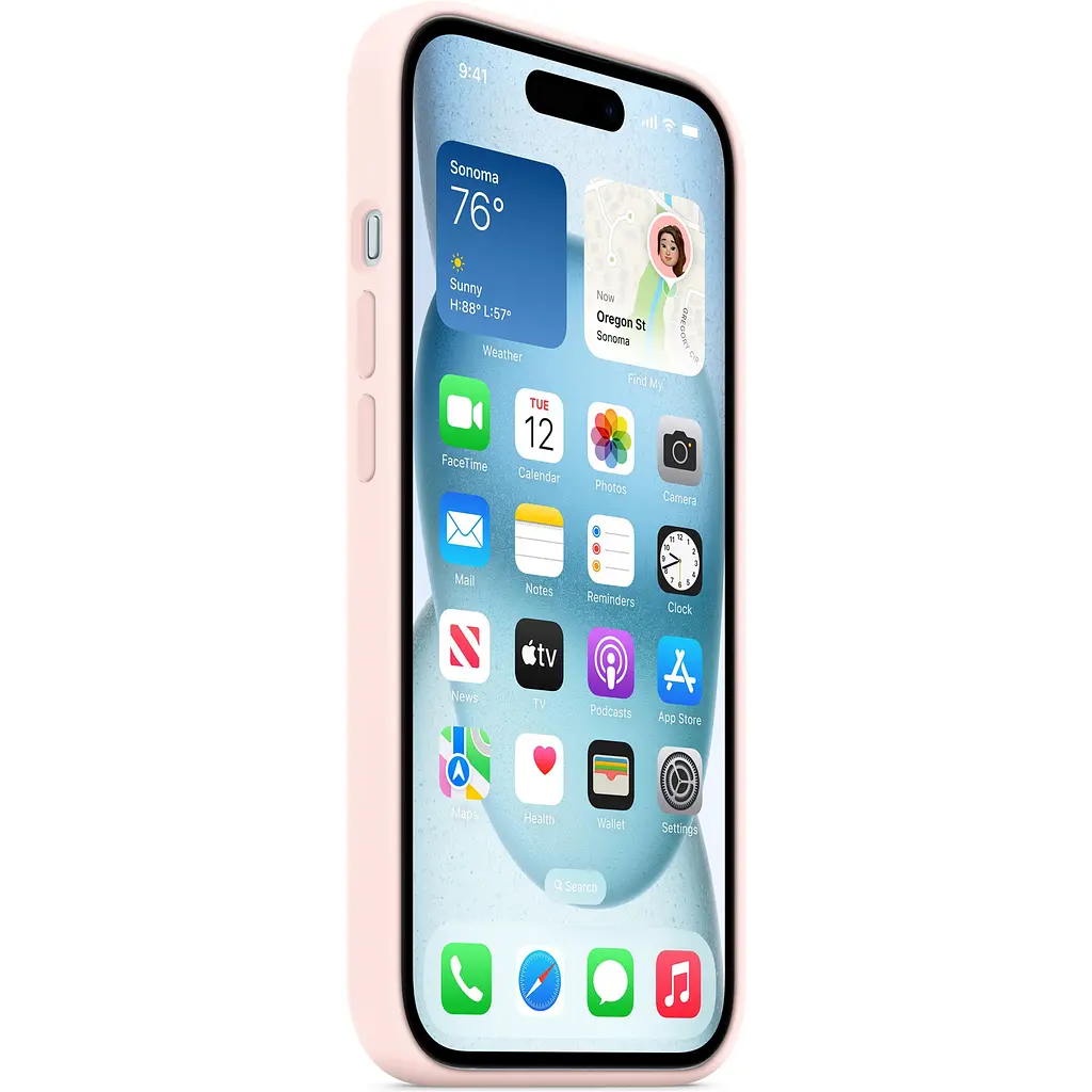 Чохол Silicone Case with MagSafe для Apple iPhone 15 Storm Light Pink ААА [95905] - фото 2