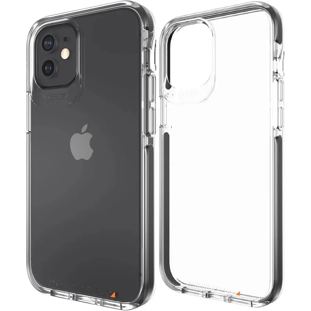 Противоударный чехол Gear4 Piccadilly D3O для iPhone 12 Mini (5.4") Black + Прозрачный (702006033) - фото 3