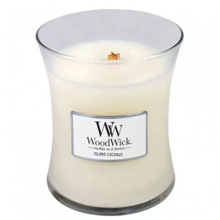 Свічка Woodwick Island Coconut Medium Кокосовий острів 275 г (92115E) - фото 2