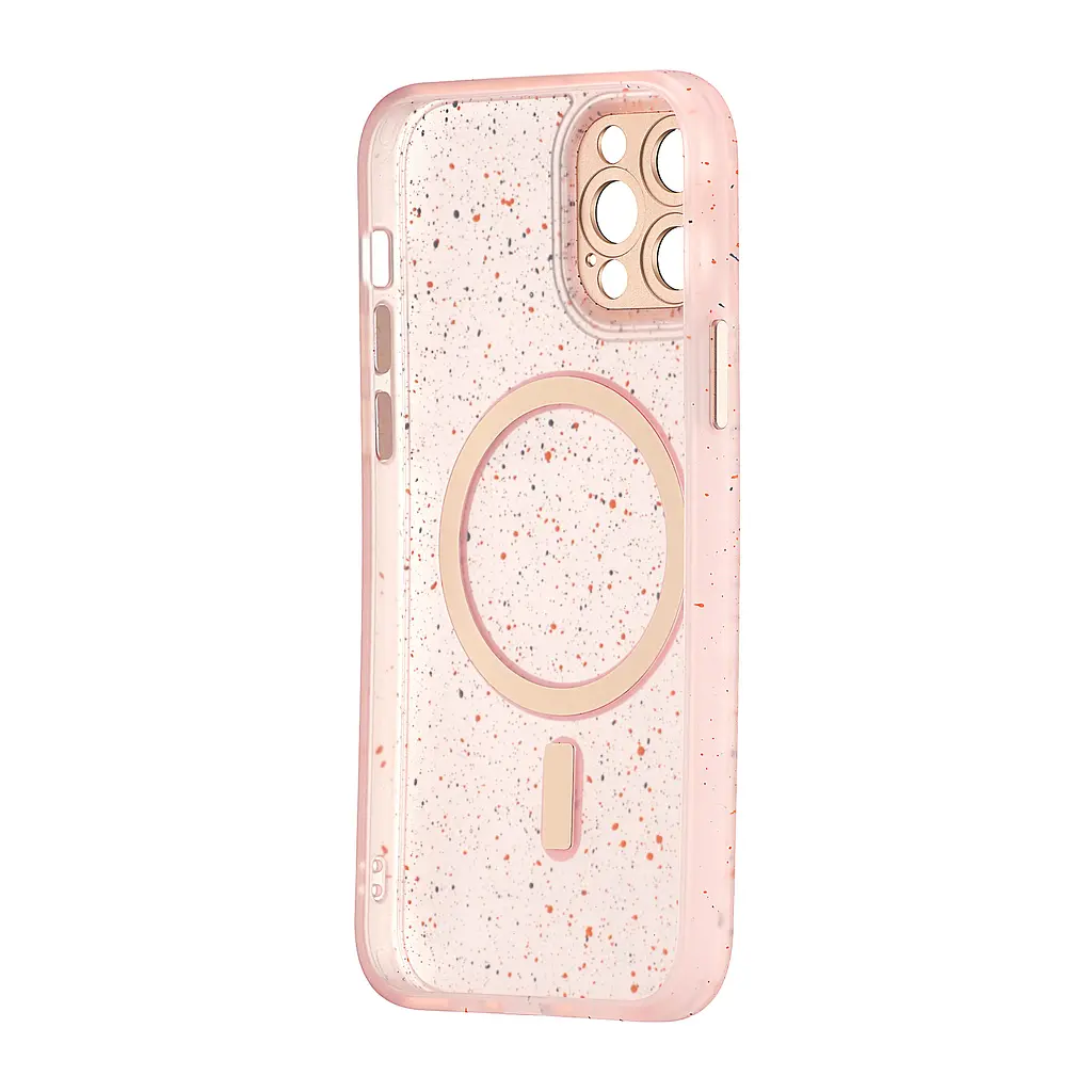Чохол Splatter with MagSafe Protected Camera iPhone 12 Pro Pink - фото 3