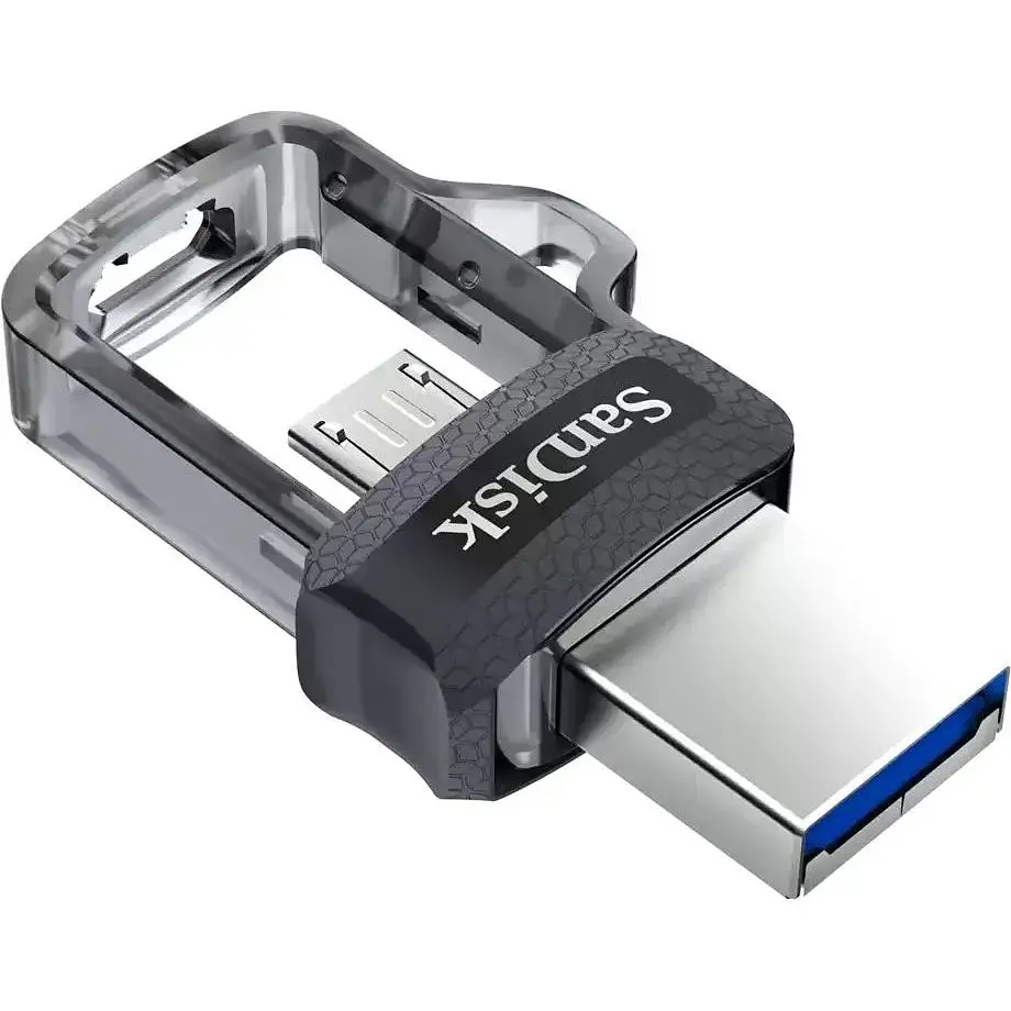 USB Flash накопичувач SanDisk 128GB Ultra Dual Drive m3.0 USB 3.0/microUSB OTG black (SDDD3-128G-G46) - фото 3
