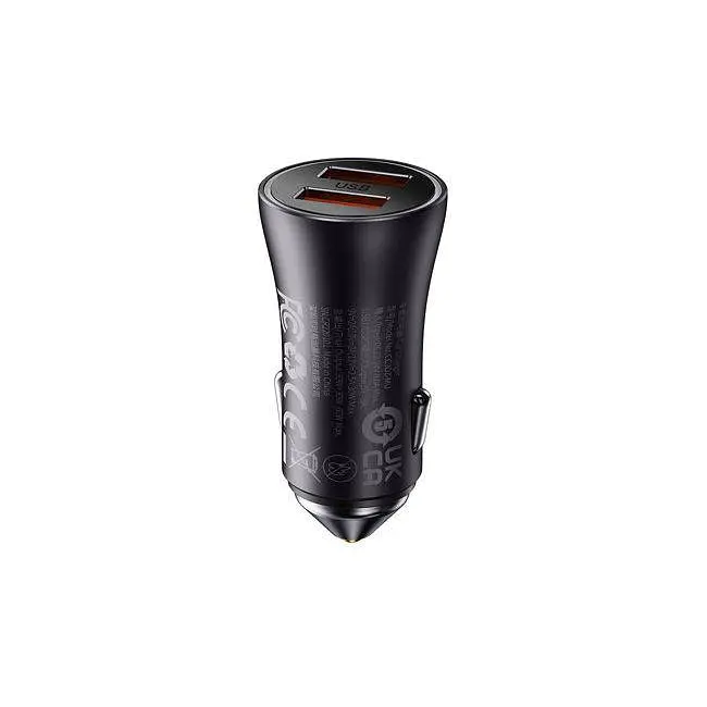 Автомобільний зарядний пристрій Baseus Golden Contactor Max Dual Fast Charger Car Charger U+U 60 W CGJM000013 - фото 4