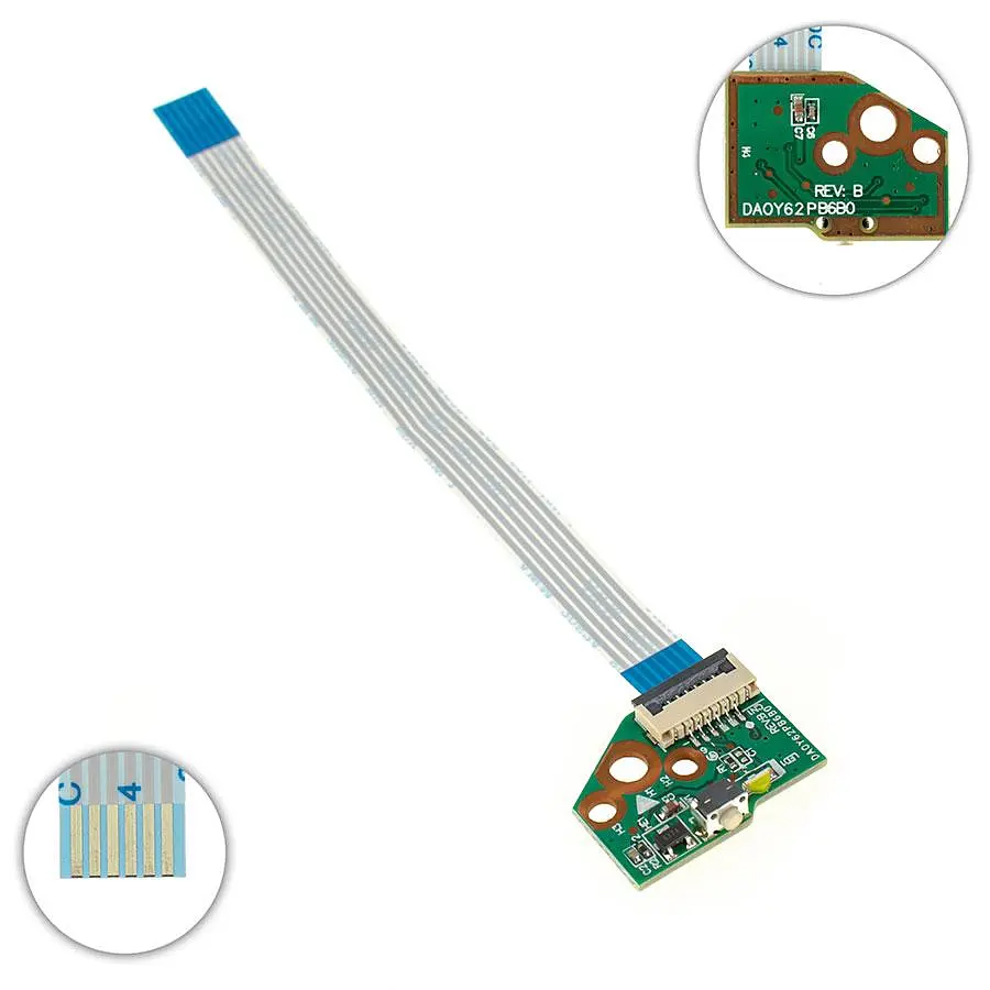 Плата з кнопкою включення для ноутбуку HP (13-A 13-AC 13-AU 15-U 14-A X360) (768009-001 DA0Y62PB6B0)
