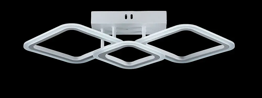 Люстра стельова LED Splendid Ray L2929/2+1, 58W, білий, сучасний стиль з пультом, димер, 3 лампи, 57 см - фото 2