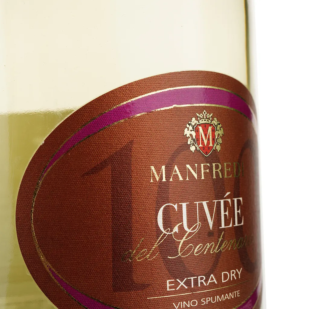 Вино игристое Manfredi Centenario Cuvee Millisimato Extra Dry белое экстра сухое 0.75 л - фото 3