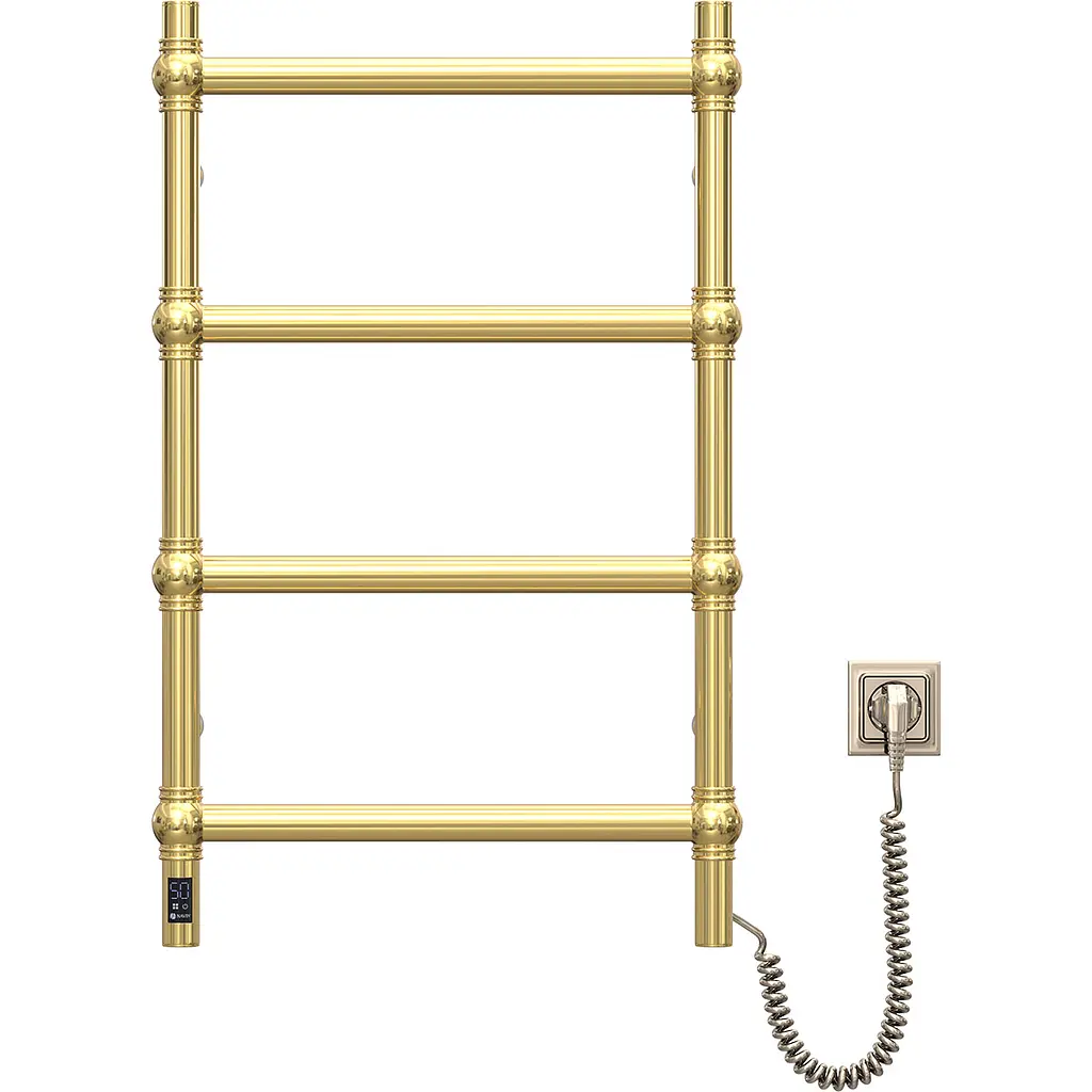 Электрический полотенцесушитель Navin Retro 500x800 Sensor правая, золото 10-012033-4860, Золотой, Правое, Электронный - фото 2