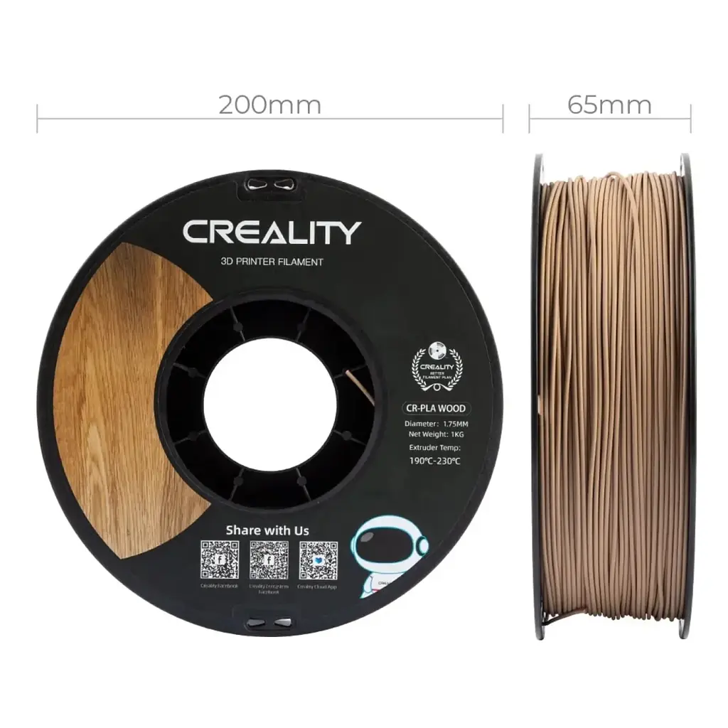 Пластик для 3D-принтера Creality PLA wood 1 кг, 1.75 мм, light brown (3301130001) - фото 6