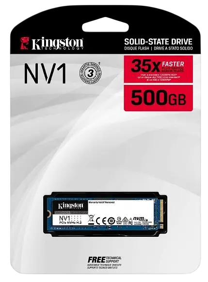 Накопичувач SSD M.2 Kingston NV1 500GB (SNVS/500G) Б/В
