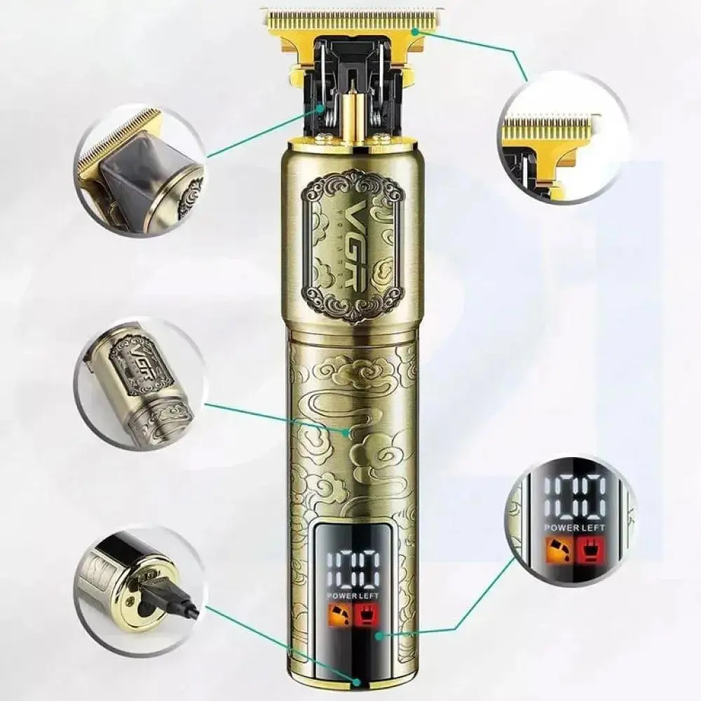 Тример VGR V-073 акумуляторний для бороди та волосся ∙ Акумуляторна машинка для стрижки від USB + 4 насадки VGR V-073 - фото 5