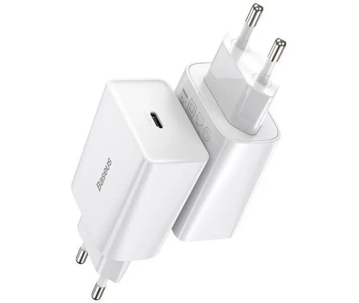 Мережевий зарядний пристрій Baseus Speed Mini PD Charger 20W (CCFS-SN02) White [67420] - фото 5