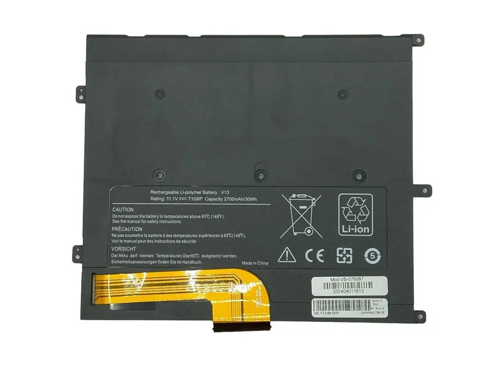 Акумулятор для ноутбука Dell T1G6P Vostro V13 11.1V Black 2700 mAh - фото 2