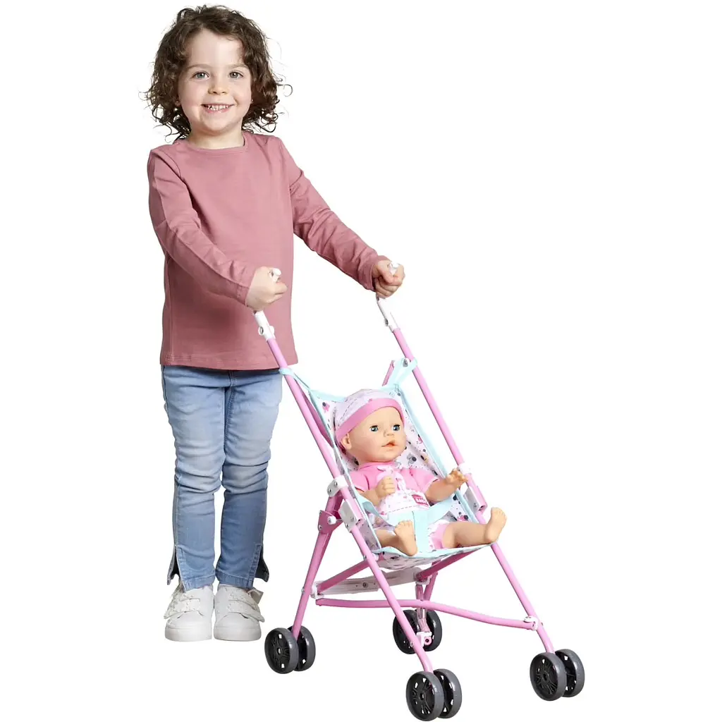 Коляска-тростинка для ляльок Simba Toys НББ 57 см (5520516) - фото 4
