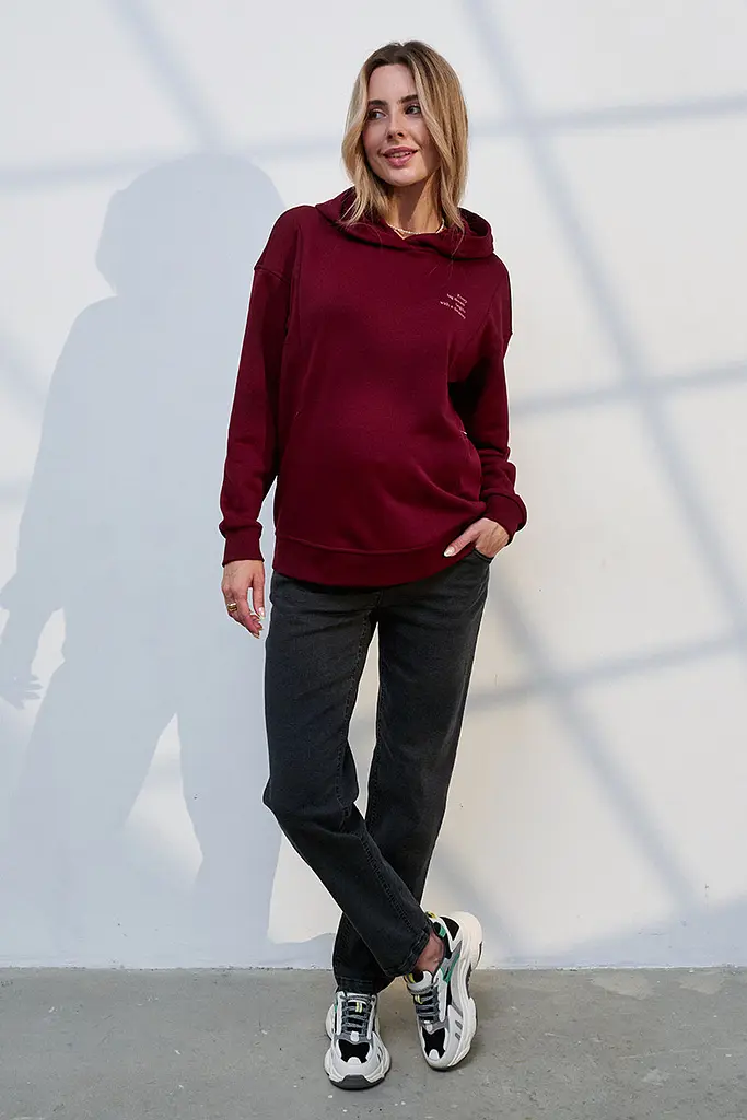 Джинси для вагітних Mom Fit для майбутніх мам з регульованим поясом L (48) Leyton Юла Мама сіро-чорний - фото 8