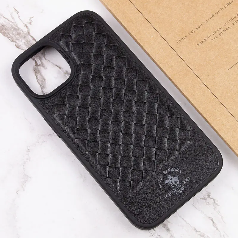 Кожаный чехол Polo Santa Barbara для Apple iPhone 15 Plus (6.7) Black - фото 6