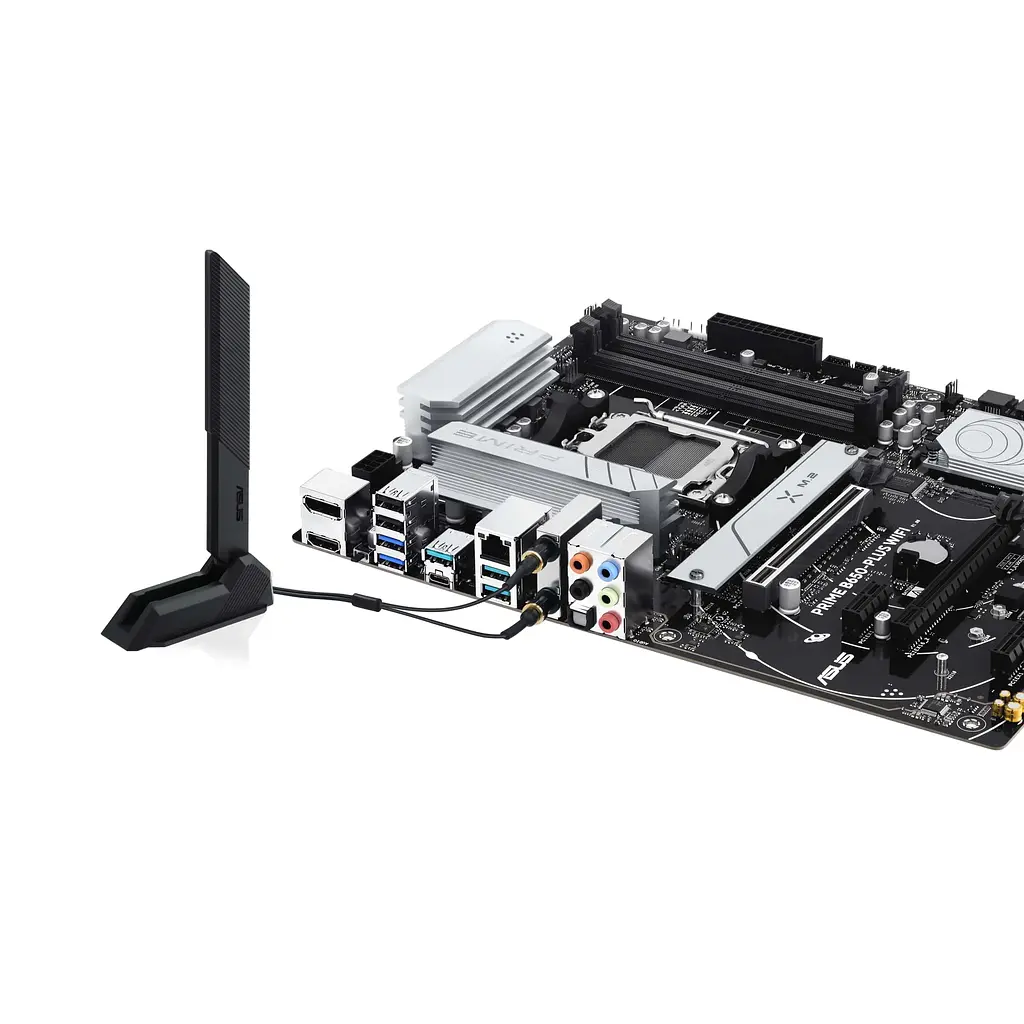 Материнcька плата Asus PRIME B650-PLUS WIFI sAM5 B650 4xDDR5 M.2 HDMI DP WiFi BT ATX - фото 6