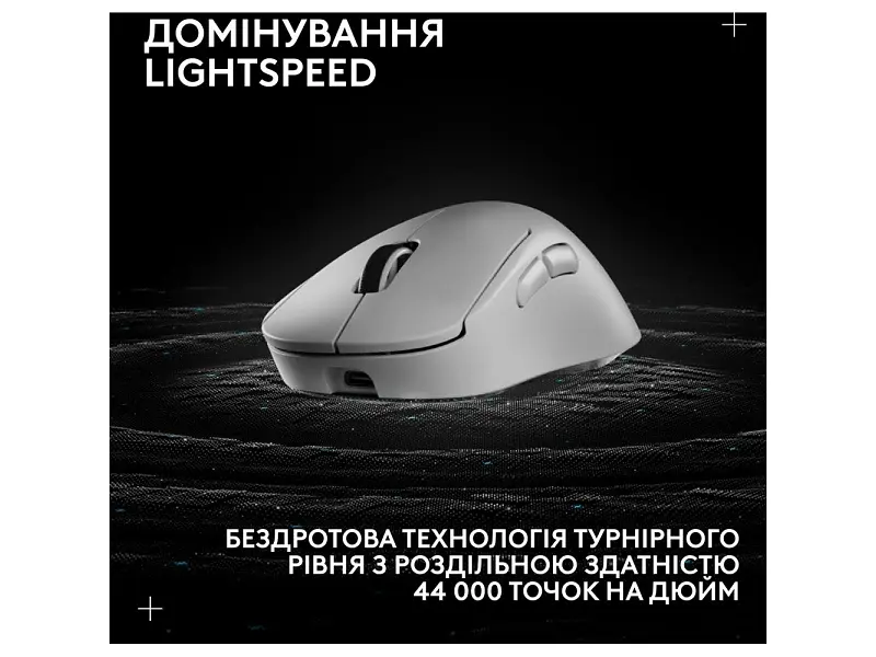 Миша Logitech Pro X Superlight 2 Dex White (910-007363, 910-007365) - фото 5