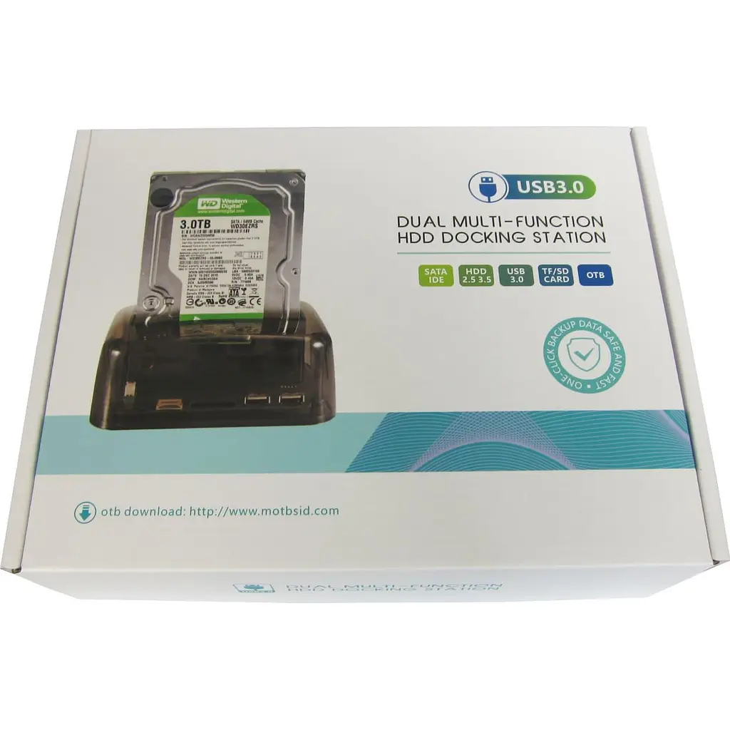 Зовнішня кишеня Dynamode 2*HDD 2,5"/3,5" SATA /IDE/SSD - USB3.0, 2 x USB 2.0, SD/TF/M2 (DM-CAD-S8) - фото 8