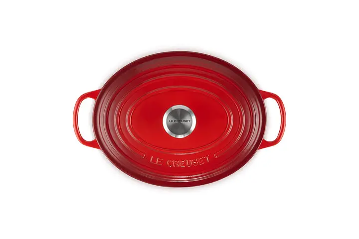 Кастрюля с крышкой Le Creuset Signature Cast Iron Oval Casserole 21178270602430 27 см 4.1 л вишневый - фото 3
