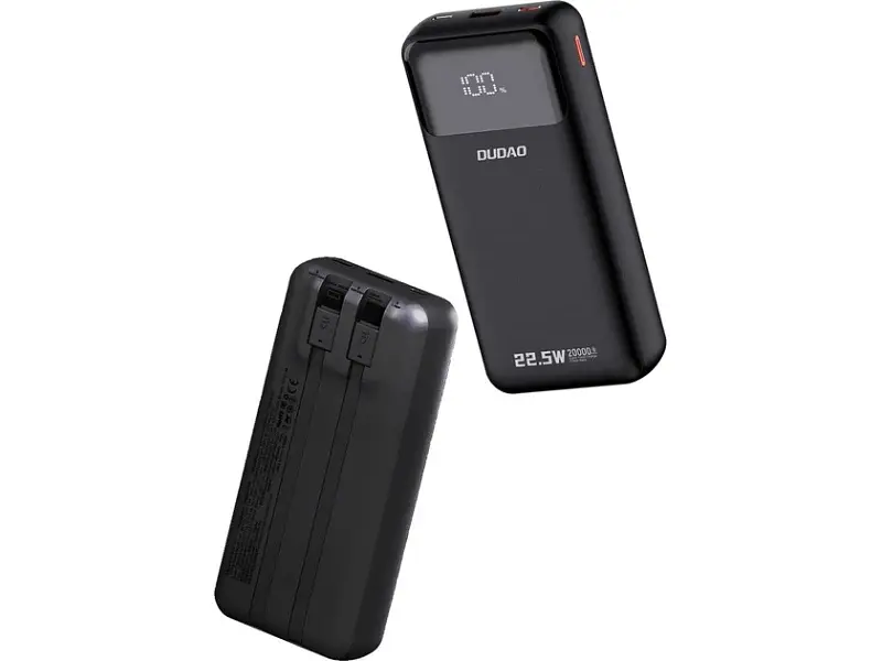Зовнішній акумулятор (Power Bank) Dudao K15Pro 20000 mAh 22.5W Black (6977196682430) - фото 2