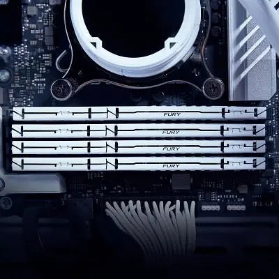 Модуль памяти для компьютера DDR5 32GB 6000 MHz Beast EXPO White Kingston Fury (ex.HyperX) (KF560C36BWE-32) - фото 5