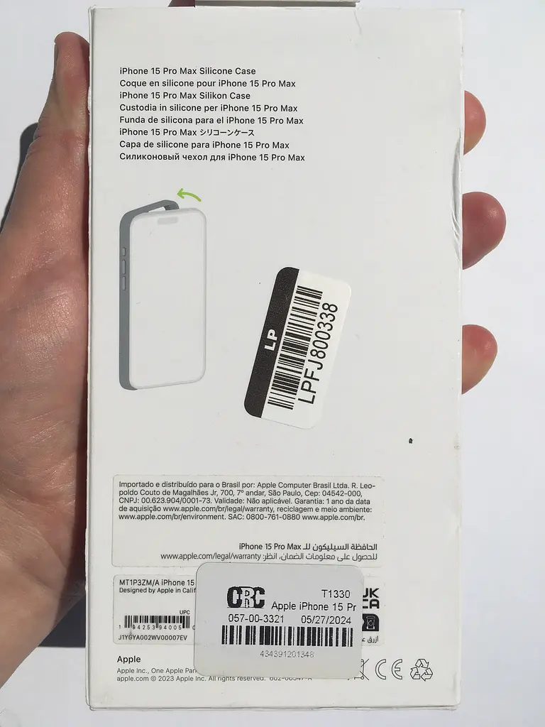 Оригінальний силіконовий чохол для iPhone 15 Pro Max Apple Silicone Case with MagSafe Storm Blue MT1P3ZM/A - фото 6