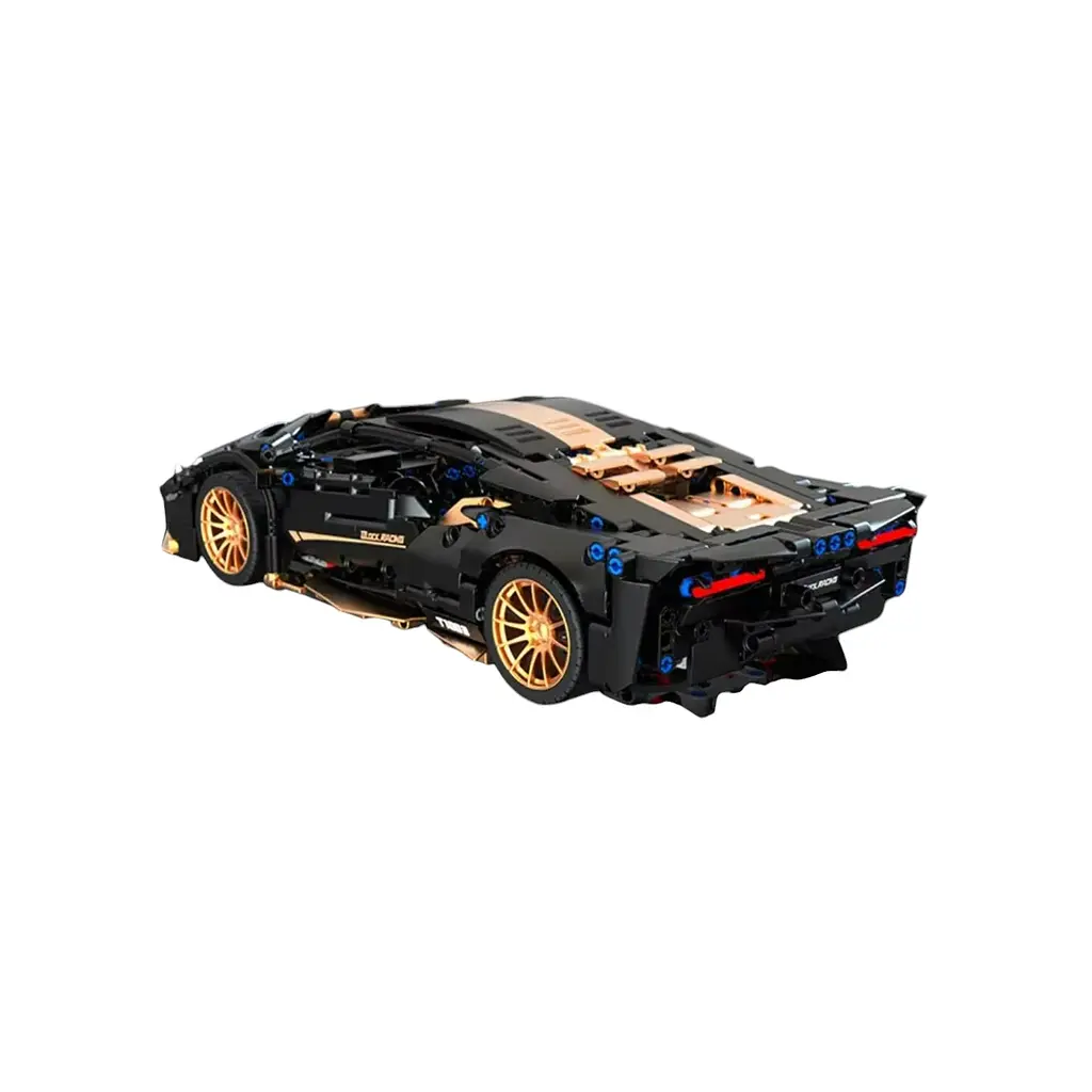 Конструктор Ramiz "Спортивный автомобиль" черный 1309 шт. - фото 3