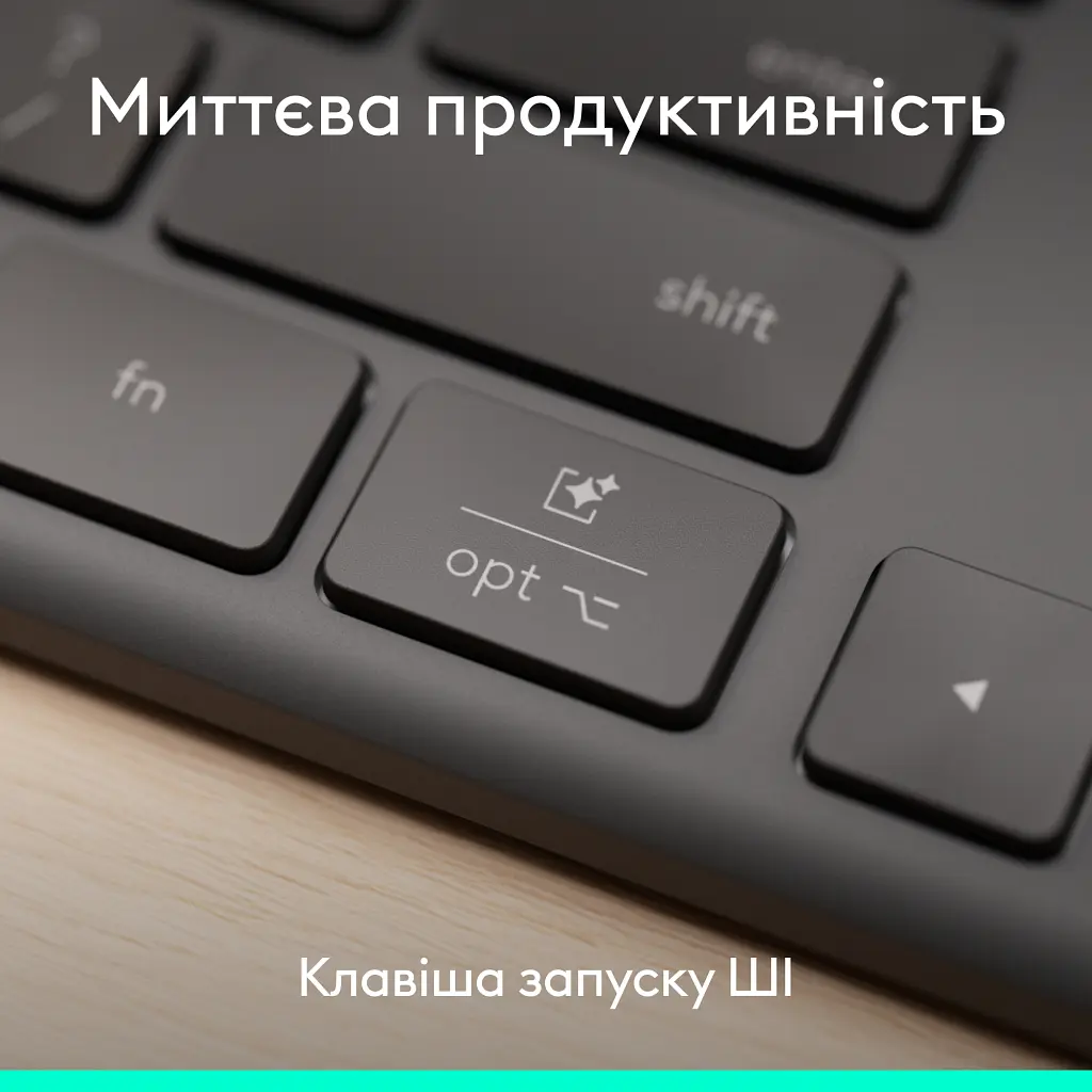 Клавіатура Logitech Slim Solar+ for Business Wireless/Bluetooth Graphite (920-013779) - фото 5