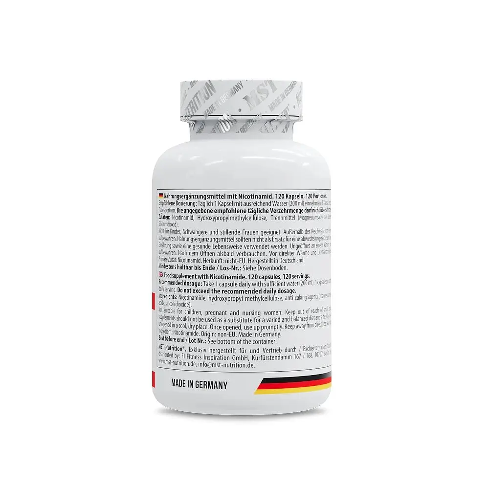 Вітамін В3 Niacin, 120 капсул MST Nutrition vit0004473 - фото 3