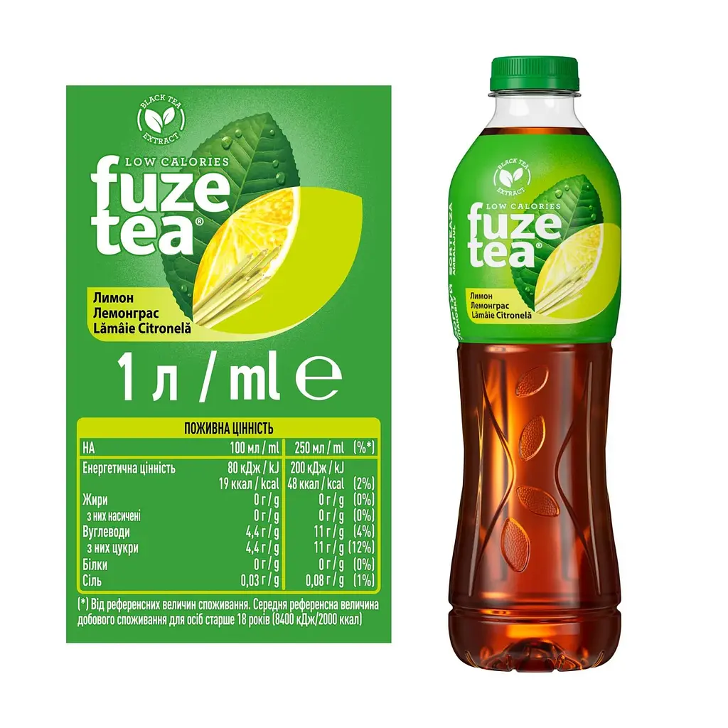 Чай холодный Fuzetea черный со вкусом лимона и лемонграса 1 л (940429) - фото 4