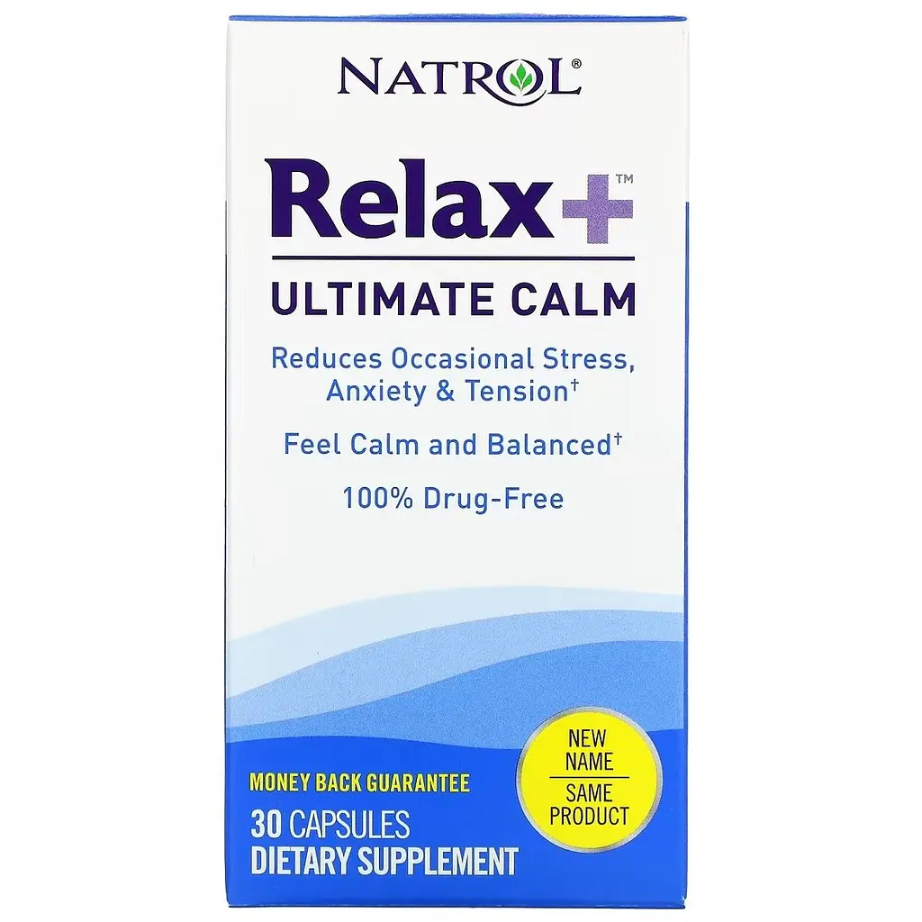 Комплекс Natrol Relax+ Ultimate Calm глибокий спокій та врівноваженість 30 капсул (NTL07413) - фото 2