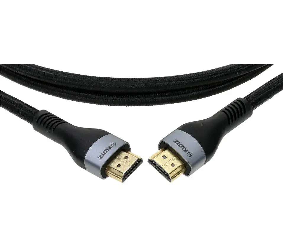 Кабель HDMI KLOTZ H21AAG1-0300 v2.1 8K 48Gbit HDR Ethernet ARC 3м Black - фото 2