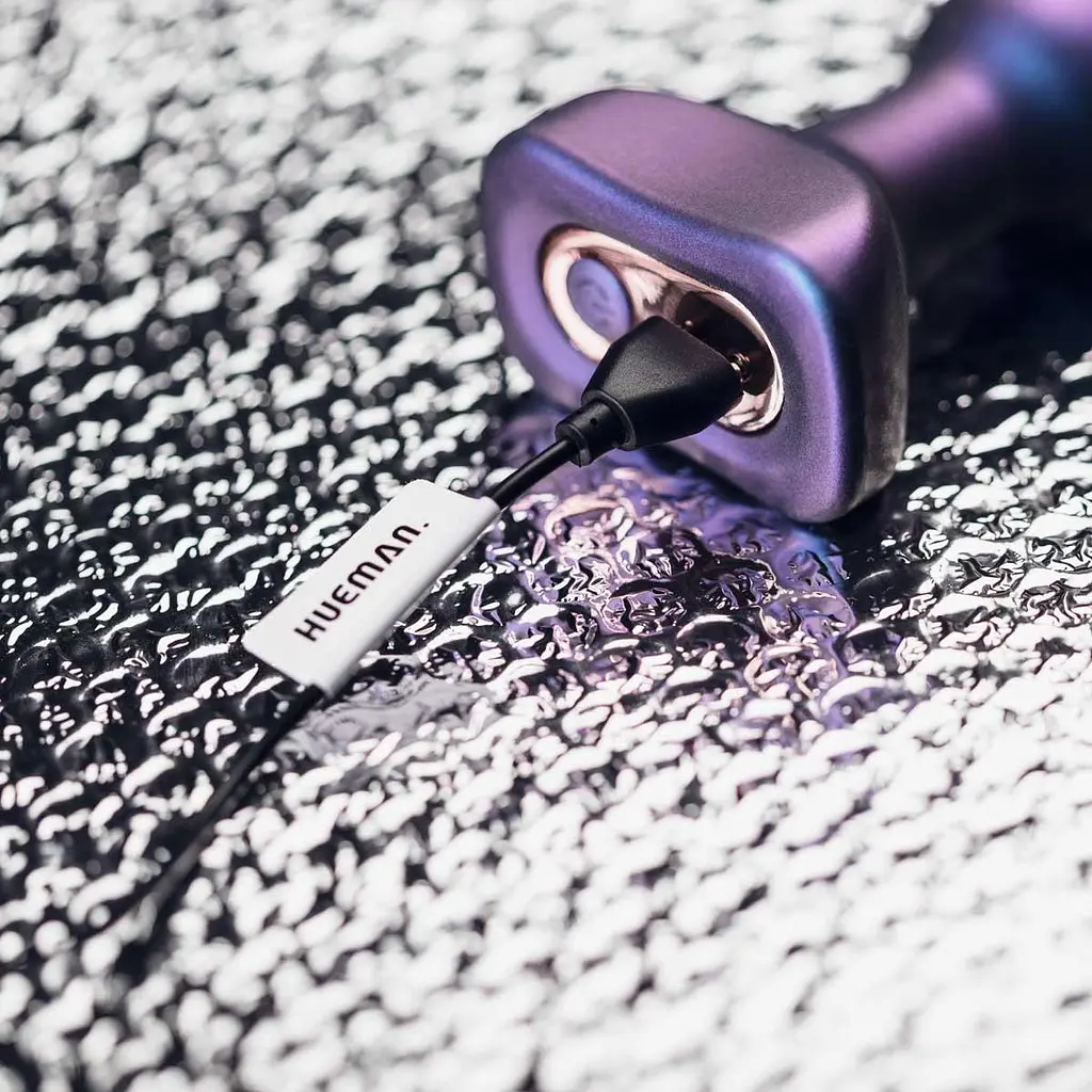 Анальна пробка Hueman Space Force Thumping 13.9 см (фіолетовий) - фото 7