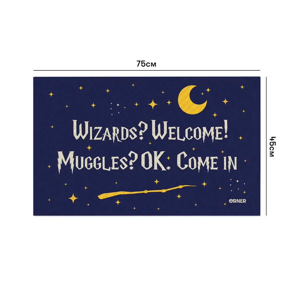 Килим придверний «Wizards? Welcome!» - фото 3