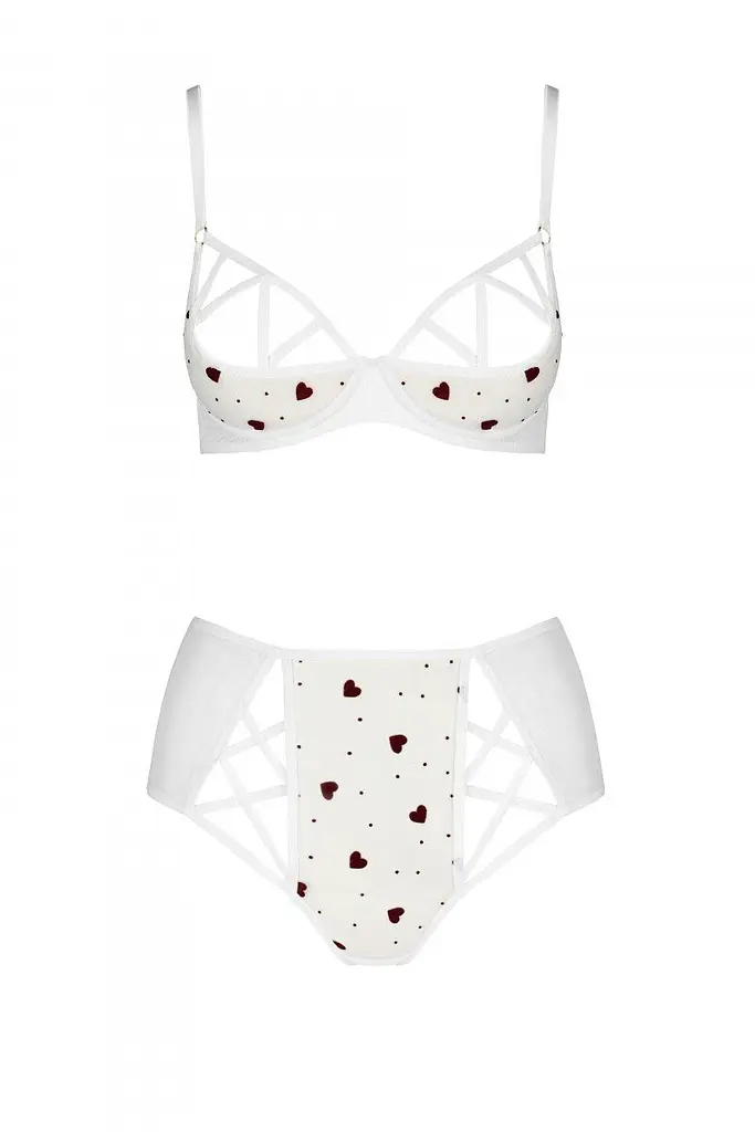 Комплект белья Passion Lovelia Bikini, S/M (белый) - фото 6