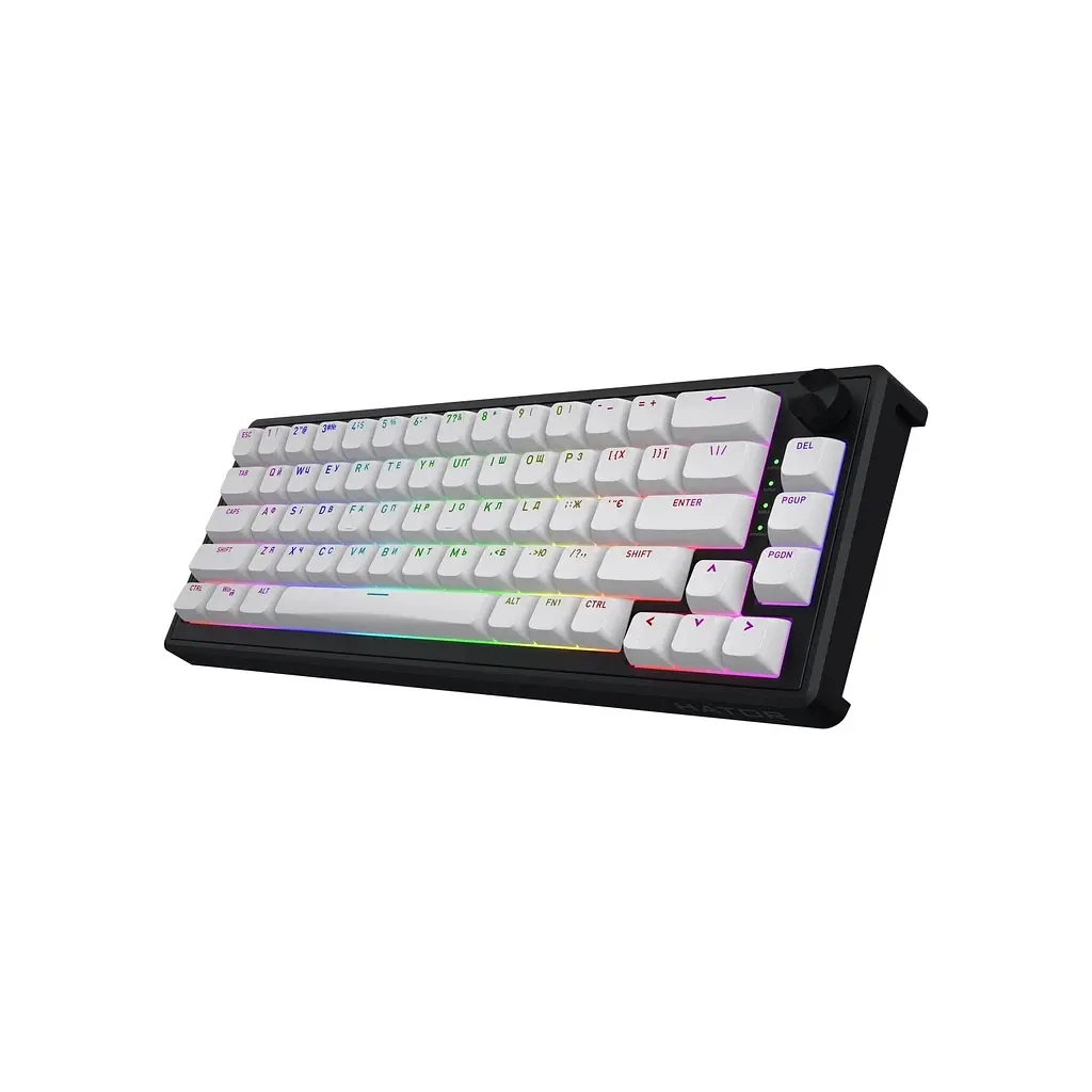 Клавіатура Hator Skyfall 65 MAG ULTRA 8K Aurum Ice RGB USB UA Black/White (HTK1860UA) - фото 3