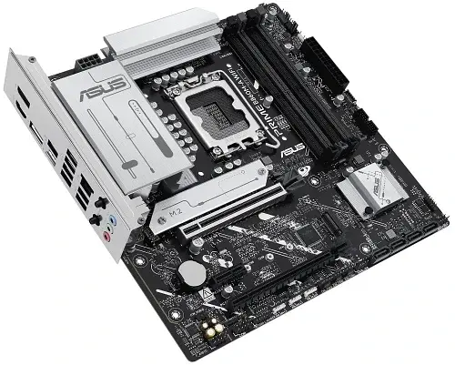 Материнська плата LGA1851, Asus PRIME B860M-A WIFI, B860, 4xDDR5, 1xPCI-E 5.0 x16, 1xPCI-E 4.0 x16, 1xPCI-E 4.0 x1, 4xSATA3, 2xM.2, Realtek 7.1, Realtek 2.5Gb, WiFi 6E, Bluetooth 5.3, HDMI/2xDP, MicroATX - фото 5