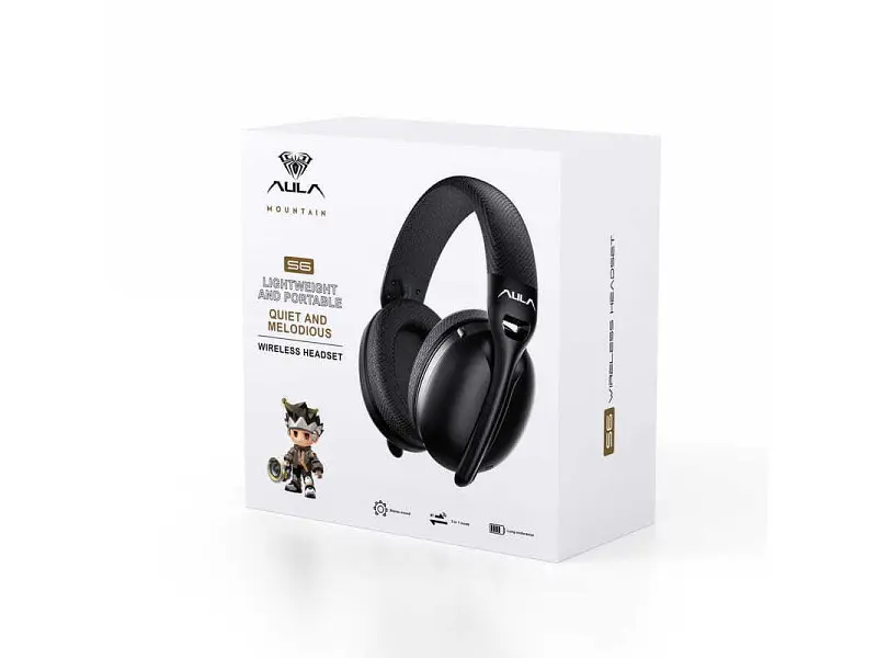 Навушники з мікрофоном Aula S6 Wireless Headset Black (6948391235554) - фото 7