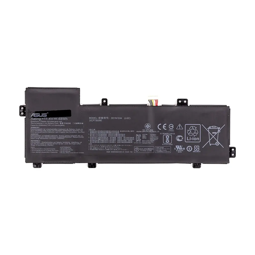 Акумулятор до ноутбука ASUS Zenbook UX510 (B31N1534) 11.4V 4240mAh (NB431571)