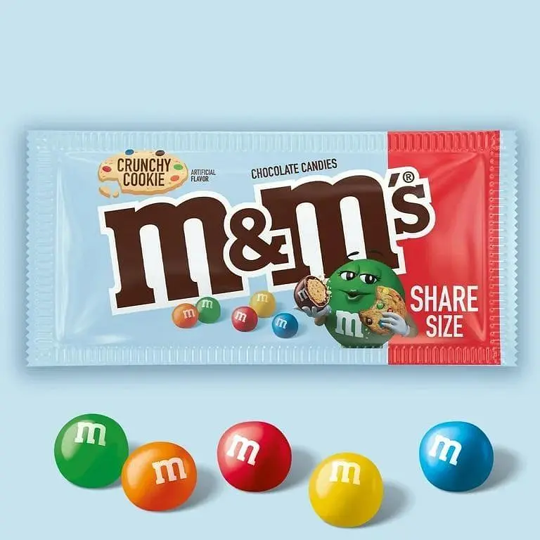 Драже M&M's Crunchy Cookie Milk Chocolate Candy 80.2г - фото 2