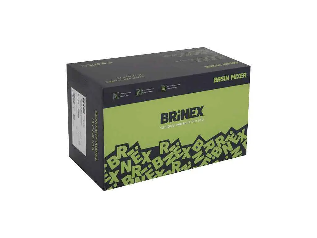 Змішувач Brinex Настінний графіт для ванни Pure 006 (k35) з поворотним виливом та душовим гарнітуром BRIPUR006GRP - фото 7