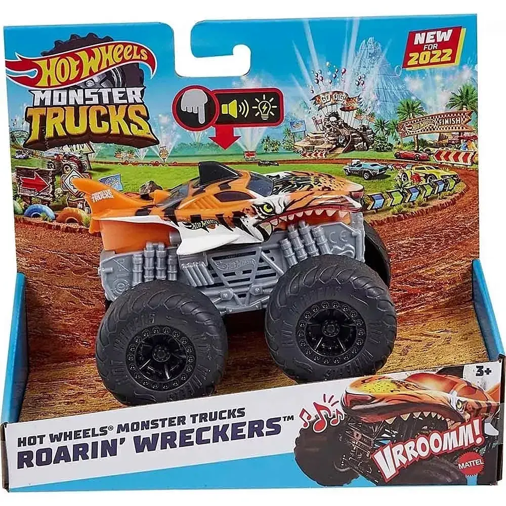 Машинка-внедорожник Hot Wheels Monster Trucks Ревущие внедорожники 1:43 в ассортименте (HDX60) - фото 7