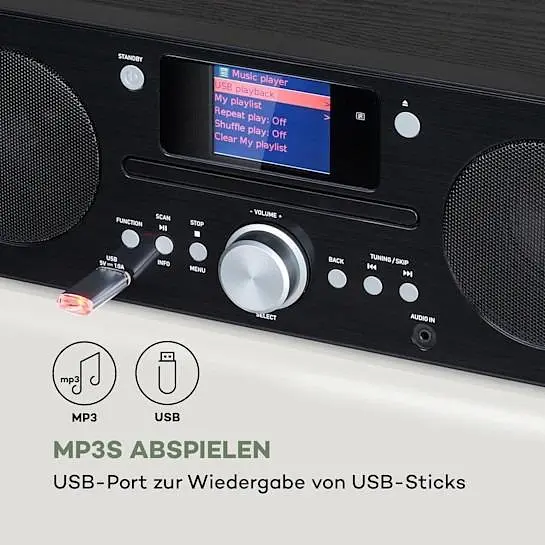 Компактная стереосистема интернет радио Auna Harvard (10038355) - фото 7